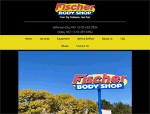 Tablet Screenshot of fischerbodyshop.com